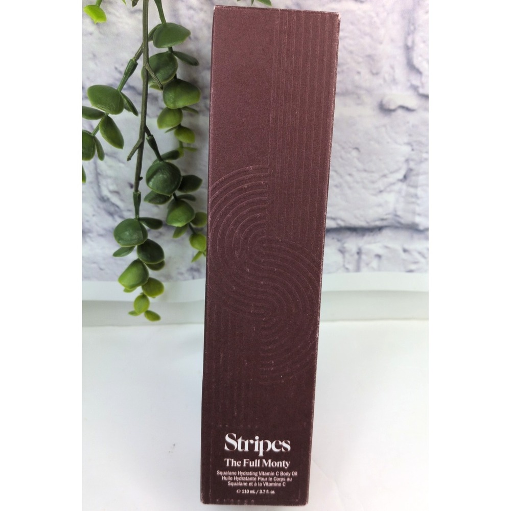 NIB!😍Stripes The Full Monty Squalane Hydrating Vitamin C Body Oil 3.7oz /110ml